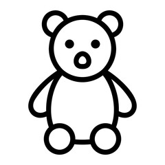 Obraz premium teddy bear icon