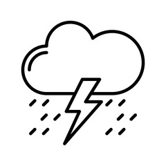Storm icon. sign for mobile concept and web design. vector illustration
