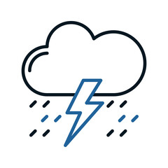 Storm icon. sign for mobile concept and web design. vector illustration