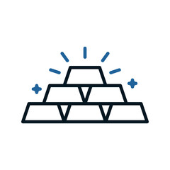 Gold icon. sign for mobile concept and web design. vector illustration