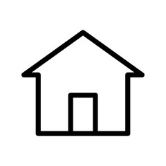 house icon in trendy flat design