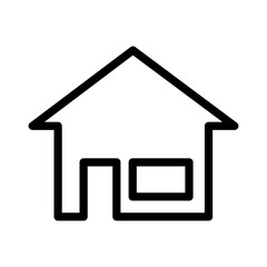 house icon in trendy flat design