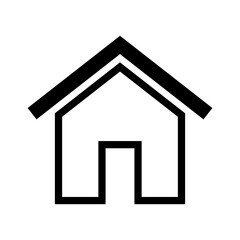 house icon in trendy flat design