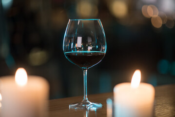 glass of red wine
