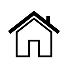 house icon in trendy flat design