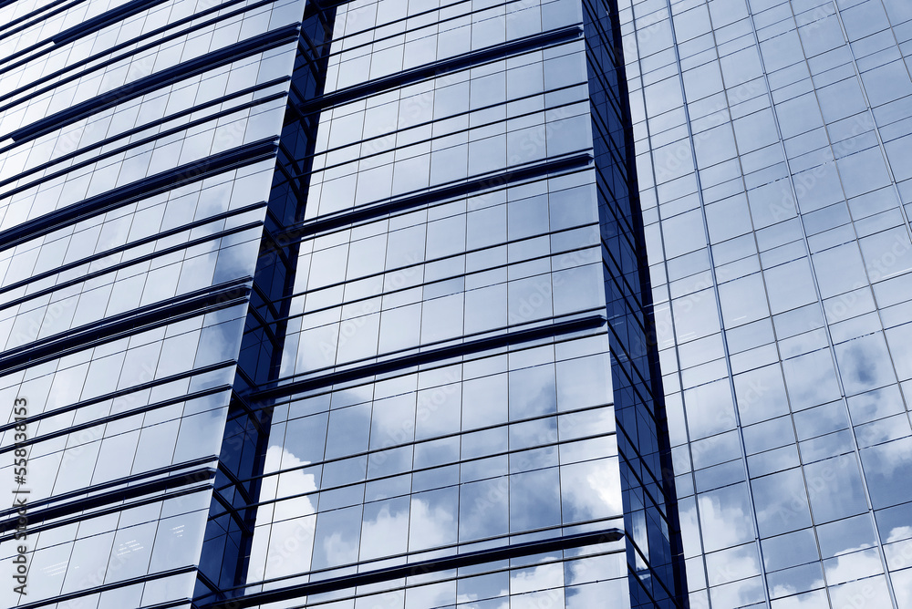Poster exterior of modern architecture. building abstract background