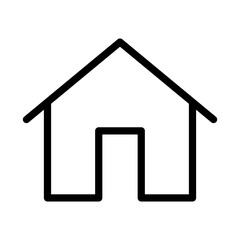 house icon in trendy flat design