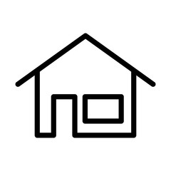 house icon in trendy flat design