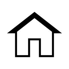 house icon in trendy flat design