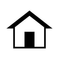 house icon in trendy flat design