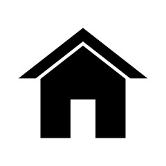 house icon in trendy flat design