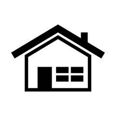 house icon in trendy flat design