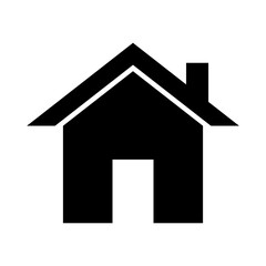 house icon in trendy flat design