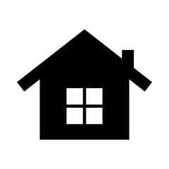 house icon in trendy flat design