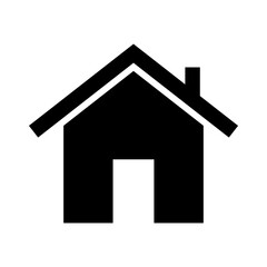 house icon in trendy flat design