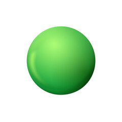 Green sphere, ball.