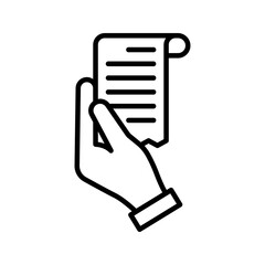 Bill icon. sign for mobile concept and web design. vector illustration