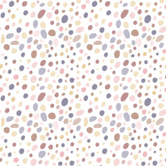 seamless pattern with circles. Children's pattern. Mosaic, pastel spots background.