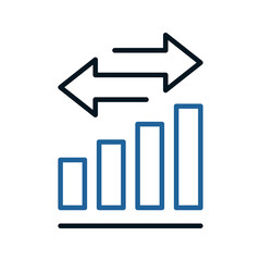 Growth icon. sign for mobile concept and web design. vector illustration