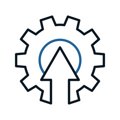 Increase icon. sign for mobile concept and web design. vector illustration