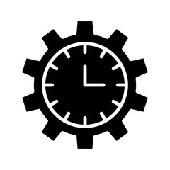 Time Setting icon. sign for mobile concept and web design. vector illustration