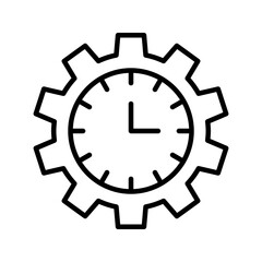 Time Setting icon. sign for mobile concept and web design. vector illustration