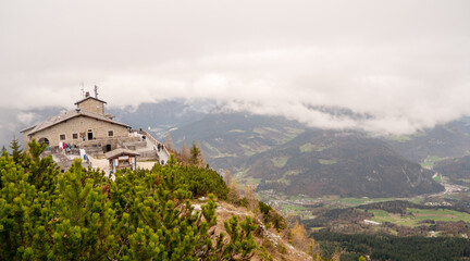 Fototapeta na wymiar Eagle Nest in Berchtesgaden Alps