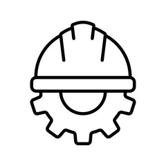 Hard hat icon. sign for mobile concept and web design. vector illustration