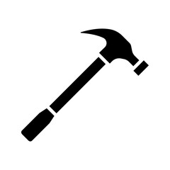 Hammer icon. sign for mobile concept and web design. vector illustration
