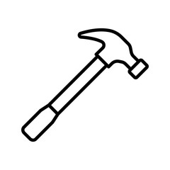 Hammer icon. sign for mobile concept and web design. vector illustration