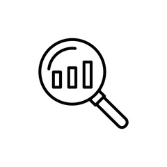 Analysis icon in vector. Logotype