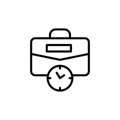 Business Time icon in vector. Logotype