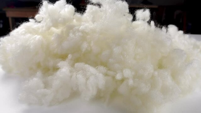  Stuffing or Polyester wadding Sintepon is a filtering, soundproof and heat insulating material for the production of stuffing for pillows, insulation for clothes and bed linen