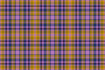 Texture plaid check. Background seamless pattern. Tartan vector textile fabric.