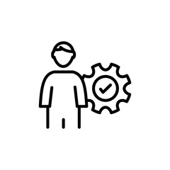 Expert User icon in vector. Logotype