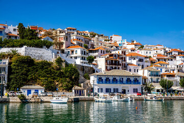 Skopelos town on Skopelos island, Greece	 - obrazy, fototapety, plakaty