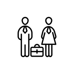 Business People icon in vector. Logotype