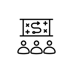 Presenting Tactics icon in vector. Logotype