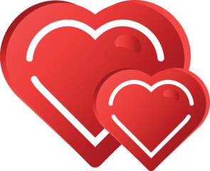 Love shape valentine's day cute heart