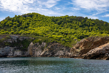Coastline On Skopelos island, Greece	