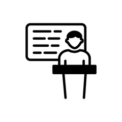 Lecture icon in vector. Logotype