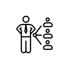 Employee Management icon in vector. Logotype