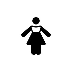 Female icon in vector. Logotype