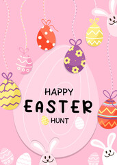 Take a look at flat design of easter greeting card 