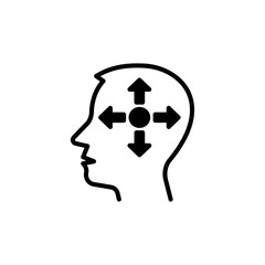 Decision Making Process icon in vector. Logotype