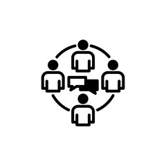 Business Communication icon in vector. Logotype