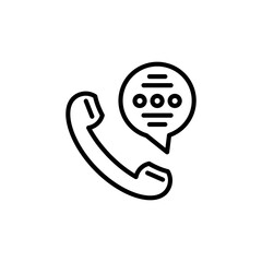 Telephone Call icon in vector. Logotype