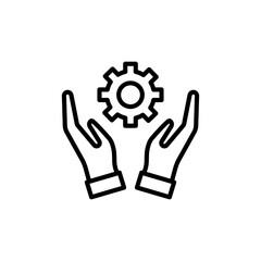 Support Management  icon in vector. Logotype