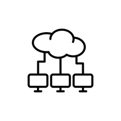 Cloud Computing icon in vector. Logotype