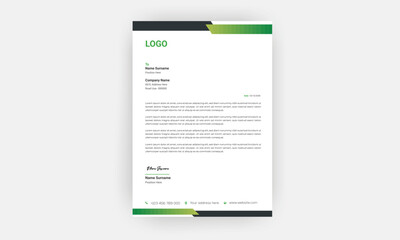 Simple Creative Letterhead Template Design